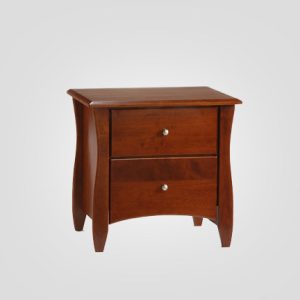 Night & Day Clove 2 Drawer Nightstand (Cherry)