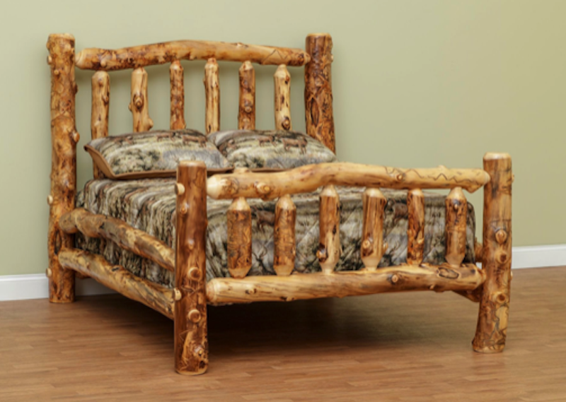 Rocky Mountain Aspen Bed - by Countryside Rustic Log Furniture