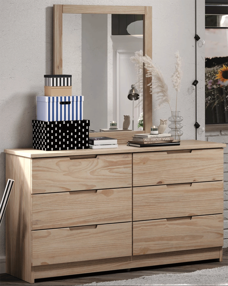 Sandstone 6 Drawer Dresser - by Innovations